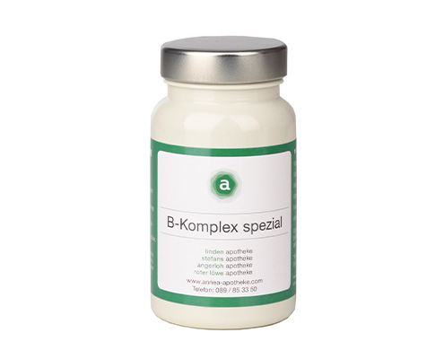 Nahrungsergänzungsmittel Vitamin-B Komplex Spezial Ölkapseln von microprevent GmbH für Apotheken